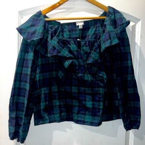 NWT J crew ruffle top
